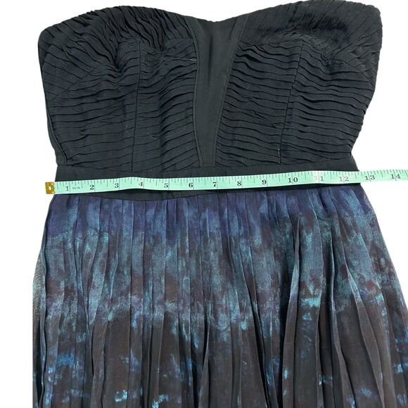 Urban Outfitters Silence & Noise Fortuna Ombre Maxi Slit Dress Black Blue 0 - Picture 12 of 13